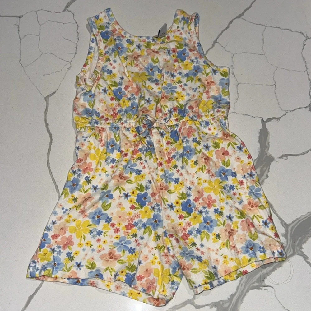Three Girl Toddler Rompers Sleeveless 3T